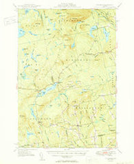 Kingsbury Maine Historical topographic map, 1:62500 scale, 15 X 15 Minute, Year 1950