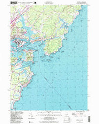 Kittery Maine Historical topographic map, 1:24000 scale, 7.5 X 7.5 Minute, Year 1995