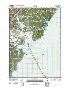 Kittery Maine Historical topographic map, 1:24000 scale, 7.5 X 7.5 Minute, Year 2011