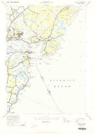 Kittery Maine Historical topographic map, 1:24000 scale, 7.5 X 7.5 Minute, Year 1944
