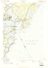 Kittery Maine Historical topographic map, 1:24000 scale, 7.5 X 7.5 Minute, Year 1944