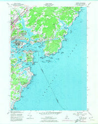 Kittery Maine Historical topographic map, 1:24000 scale, 7.5 X 7.5 Minute, Year 1956