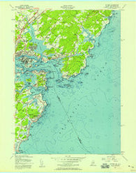 Kittery Maine Historical topographic map, 1:24000 scale, 7.5 X 7.5 Minute, Year 1956
