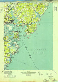Kittery Maine Historical topographic map, 1:24000 scale, 7.5 X 7.5 Minute, Year 1944