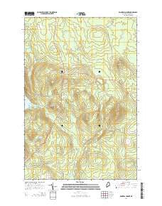 Knowles Corner Maine Current topographic map, 1:24000 scale, 7.5 X 7.5 Minute, Year 2014