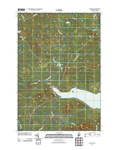Kokadjo Maine Historical topographic map, 1:24000 scale, 7.5 X 7.5 Minute, Year 2011