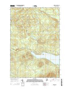 Kokadjo Maine Current topographic map, 1:24000 scale, 7.5 X 7.5 Minute, Year 2014