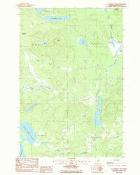 La Pomkeag Lake Maine Historical topographic map, 1:24000 scale, 7.5 X 7.5 Minute, Year 1986