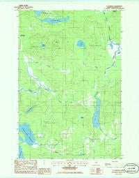 La Pomkeag Maine Historical topographic map, 1:24000 scale, 7.5 X 7.5 Minute, Year 1985