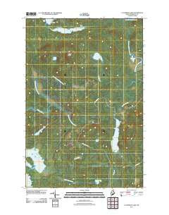 La Pomkeag Lake Maine Historical topographic map, 1:24000 scale, 7.5 X 7.5 Minute, Year 2011