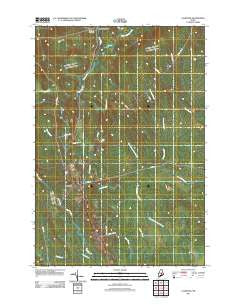 Lagrange Maine Historical topographic map, 1:24000 scale, 7.5 X 7.5 Minute, Year 2011