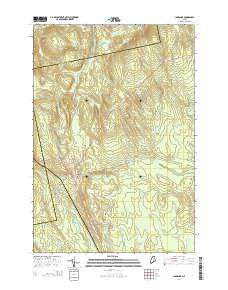Lagrange Maine Current topographic map, 1:24000 scale, 7.5 X 7.5 Minute, Year 2014