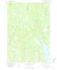 Lake Auburn West Maine Historical topographic map, 1:24000 scale, 7.5 X 7.5 Minute, Year 1981