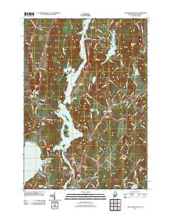 Lake Auburn East Maine Historical topographic map, 1:24000 scale, 7.5 X 7.5 Minute, Year 2011