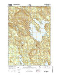Lake Cathance Maine Current topographic map, 1:24000 scale, 7.5 X 7.5 Minute, Year 2014