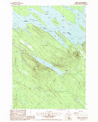 Lambert Lake Maine Historical topographic map, 1:24000 scale, 7.5 X 7.5 Minute, Year 1988