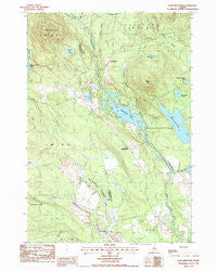 Lead Mountain Maine Historical topographic map, 1:24000 scale, 7.5 X 7.5 Minute, Year 1987
