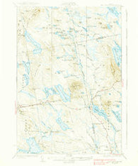 Lead Mountain Maine Historical topographic map, 1:62500 scale, 15 X 15 Minute, Year 1932