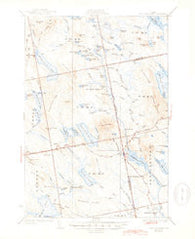 Lead Mountain Maine Historical topographic map, 1:62500 scale, 15 X 15 Minute, Year 1932