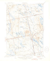 Lead Mountain Maine Historical topographic map, 1:62500 scale, 15 X 15 Minute, Year 1932
