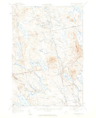 Lead Mountain Maine Historical topographic map, 1:62500 scale, 15 X 15 Minute, Year 1957
