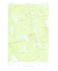 Lead Mountain Maine Historical topographic map, 1:62500 scale, 15 X 15 Minute, Year 1957