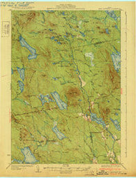 Lead Mountain Maine Historical topographic map, 1:62500 scale, 15 X 15 Minute, Year 1932