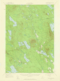 Lead Mtn Maine Historical topographic map, 1:62500 scale, 15 X 15 Minute, Year 1957