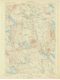 Lead Mtn Maine Historical topographic map, 1:62500 scale, 15 X 15 Minute, Year 1932
