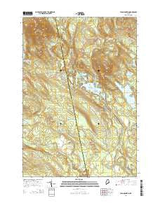Lead Mountain Maine Current topographic map, 1:24000 scale, 7.5 X 7.5 Minute, Year 2014