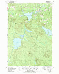 Lee Maine Historical topographic map, 1:24000 scale, 7.5 X 7.5 Minute, Year 1988