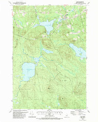 Lee Maine Historical topographic map, 1:24000 scale, 7.5 X 7.5 Minute, Year 1988