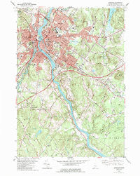 Lewiston Maine Historical topographic map, 1:24000 scale, 7.5 X 7.5 Minute, Year 1979