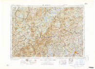 Lewiston Maine Historical topographic map, 1:250000 scale, 1 X 2 Degree, Year 1961