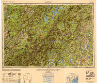 Lewiston Maine Historical topographic map, 1:250000 scale, 1 X 2 Degree, Year 1950