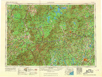 Lewiston Maine Historical topographic map, 1:250000 scale, 1 X 2 Degree, Year 1969