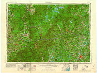 Lewiston Maine Historical topographic map, 1:250000 scale, 1 X 2 Degree, Year 1962