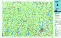 Lewiston Maine Historical topographic map, 1:100000 scale, 30 X 60 Minute, Year 1986
