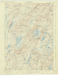 Liberty Maine Historical topographic map, 1:62500 scale, 15 X 15 Minute, Year 1916