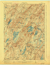 Liberty Maine Historical topographic map, 1:62500 scale, 15 X 15 Minute, Year 1916
