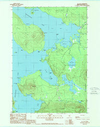 Lily Bay Maine Historical topographic map, 1:24000 scale, 7.5 X 7.5 Minute, Year 1989