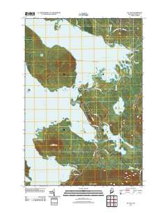 Lily Bay Maine Historical topographic map, 1:24000 scale, 7.5 X 7.5 Minute, Year 2011