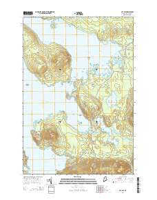 Lily Bay Maine Current topographic map, 1:24000 scale, 7.5 X 7.5 Minute, Year 2014