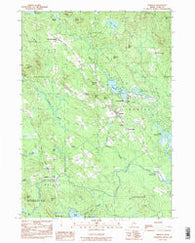 Limerick Maine Historical topographic map, 1:24000 scale, 7.5 X 7.5 Minute, Year 1983