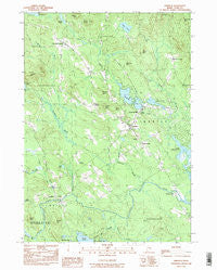 Limerick Maine Historical topographic map, 1:24000 scale, 7.5 X 7.5 Minute, Year 1983