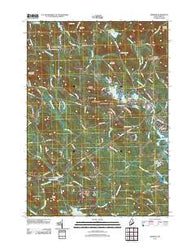 Limerick Maine Historical topographic map, 1:24000 scale, 7.5 X 7.5 Minute, Year 2011