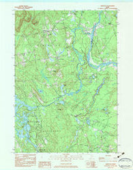 Limington Maine Historical topographic map, 1:24000 scale, 7.5 X 7.5 Minute, Year 1983
