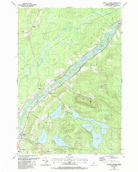Lincoln Center Maine Historical topographic map, 1:24000 scale, 7.5 X 7.5 Minute, Year 1988