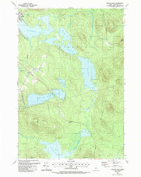Lincoln East Maine Historical topographic map, 1:24000 scale, 7.5 X 7.5 Minute, Year 1988