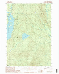 Lincoln Pond Maine Historical topographic map, 1:24000 scale, 7.5 X 7.5 Minute, Year 1990